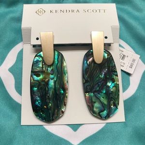 NWT Kendra Scott Abalone Aragon Earrings